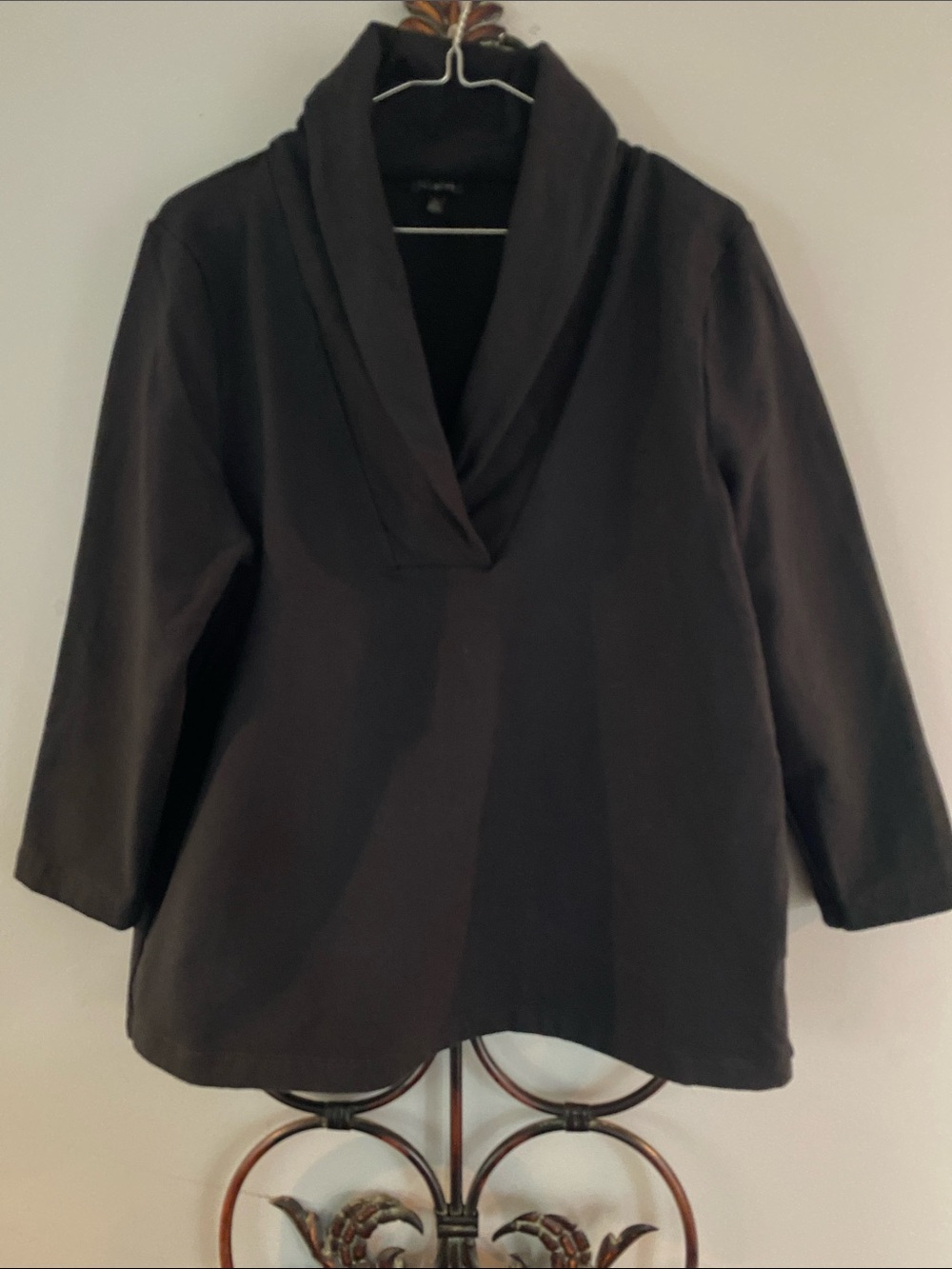Talbots Black Sweatshirt type fabric